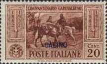 [Italian Occupation- Italian Postage Stamps No. 360-369 Overprinted "CALINO", type L]