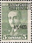 [The 35th Anniversary of the Birth of King Achmed Zoghus - Stamps of 1925 Overprinted "RROFT-MBRETI - 8.X.1929.", type BC2]
