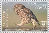 [Birds of the World - Owls - White Frame, type AAJ]