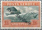 [Airmail Stamps of 1927 Overprinted "Rep. Shqiptare", type AQ6]