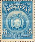 [Coat of Arms - Dot After "BOLIVIA" in Oval, type AU5]