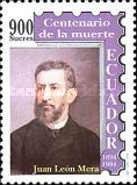 [The 100th Anniversary of the Death of Juan Leon Mera Martinez, 1832-1894, type CGA]