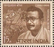 [The 1st Anniversary of the Death of Nandalal Bose (Painter), type IM]