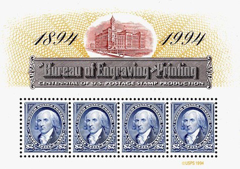 [The 100th Anniversary of the Bureau of Engraving and Printing, type ]