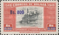 [Currency Revaluation - Founding of La Paz stamps of 1951 Surcharged, type FR2]