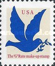 [Dove - "G" Rate Make-Up Stamps (3 cents), type CJS]