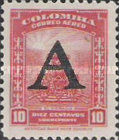 [Airmail - Previous Issues Overprinted A = "Avianca", type QH]