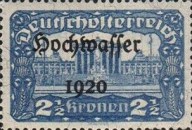 [Overprinted "Hochwasser 1920", type BG13]