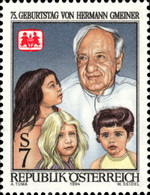 [The 75th Anniversary of the Birth of Hermann Gmeiner, type BLK]