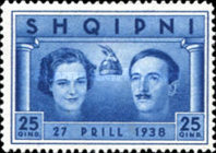 [Wedding of King Zog I & Countess Geraldine Apponyi, type BR5]