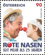 [The 25th Anniversary of the Red Noses Clowndoctors, type DRY]