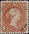 [Queen Victoria - Size: No. 1-1C 17 x 21 mm, No. 2-3a: 20 x 24mm. For Earlier Issues, see British Canada, type B1]