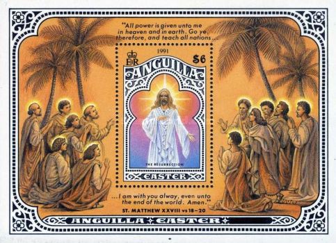 [Easter - "1991" on Stamps, type ]