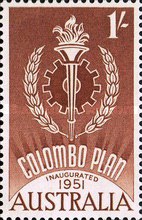 [The 10th Anniversary of the United Nation's Colombo Plan, type GD]