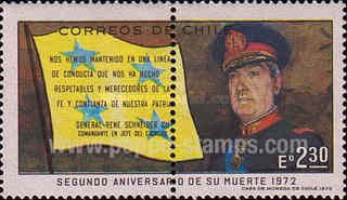 [The 2nd Anniversary of the Death of General Rene Schneider, 1913-1970, type TW]