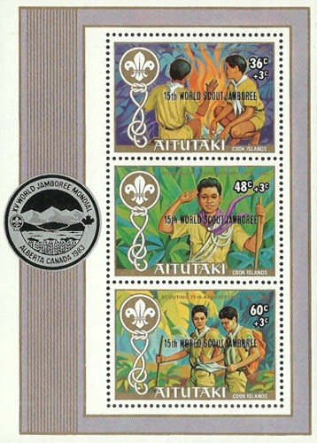 [The 15th World Scout Jamboree, Alberta, Canada - Issues of 1983 Overprinted "15TH WORLD SCOUT JAMBOREE" and Surcharged 3c, type ]