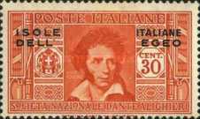 [Italian Stamps in Different Colors Overprinted "ISOLE ITALIANE DELL'EGEO", type Z]