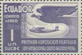 [Airmail - The 1st International Philatelic Exhibition - Quito, Ecuador, type KX]