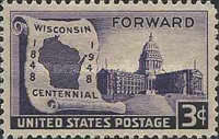 [The 100th Anniversary of Wisconsin Statehood, type PV]