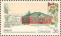 ["Capex '87" International Stamp Exhibition, Toronto - Post Offices, type AJQ]