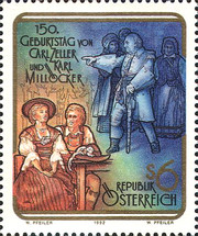 [The 50th Anniversary of the Birth of the Operetta Composers Carl Zeller and Karl Milloecker, type BIQ]