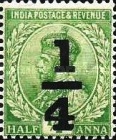 [King George V, 1865-1936 - Stamp of 1911 Surcharged, type XBK]