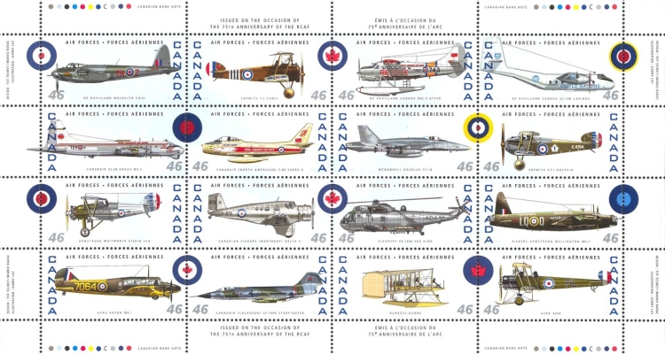[The 75th Anniversary of Canadian Air Force, type ]
