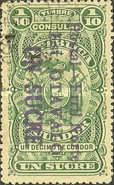 [Opening of Railway at Otavalo - Fiscal Stamps Inscribed "TIMBRE-CONSULAR" Overprinted "Postal-Frril Norte Est. OTAVALO" and Surcharged, type GY]