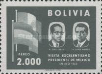 [Airmail - Visit of the Mexican President to Bolivia, type IF5]