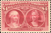 [Columbian Exposition Issue, type BU]