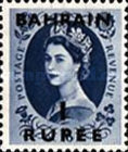 [Great Britain Postage Stamps Overprinted "BAHRAIN" & Surcharged, type J9]
