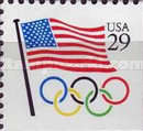 [U.S. Flag & Olympic Rings, type BUZ]