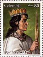 [Airmail - Zipa Tisquesusa, 16th-century Indian Chief, type BDA]