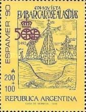 ["Espamer '90" Spain-Latin America Stamp Exhibition, Chronicles of Discovery, type BNB]