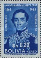 [Airmail - The 100th Anniversary of the Death of Marshal Santa Cruz, type MD]