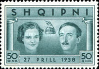 [Wedding of King Zog I & Countess Geraldine Apponyi, type BR6]