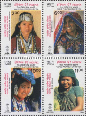 [INDEPEX '97 International Stamp Exhibition, New Delhi - Women's Costumes, type ]