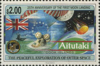 [The 25th Anniversary of the First Manned Moon Landing, type QT]