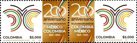 [The 200th Anniversary of Diplomatic Relations with Mexico - Joint Issue with Mexico, type ]