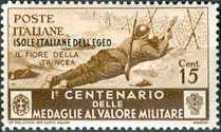[Italian Postage Stamps in Different Colors Overprinted "ISOLE ITALIANE DELL'EGEO", type BC]