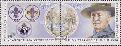 [The 75th Anniversary of Boy Scout Movement and 125th Anniversary of the Birth of Lord Baden-Powell, type ABO]