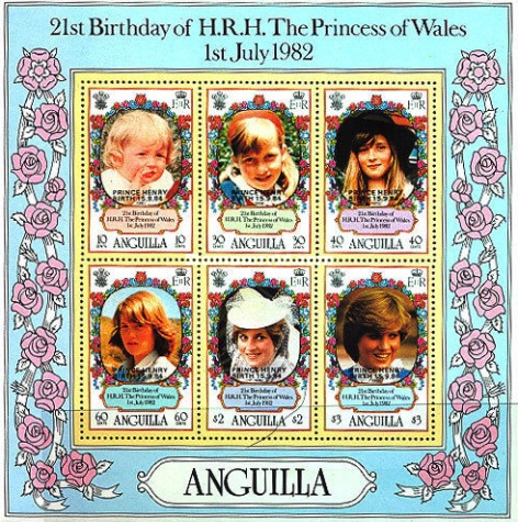 [Number 483-488 Overprinted "PRINCE HENRY BIRTH 15.9.'84", type ]