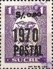 [Revenue Stamps - Overprinted "1970 POSTAL" and Surcharged, type BBZ1]