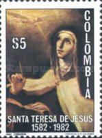 [The 400th Anniversary of the Death of St. Theresa of Avila, 1515-1582, type AXU]