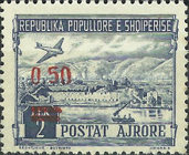[Airmail - Stamps of 1950 Surcharged, type FY]