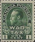 [King George V in Admiral Uniform Overprinted "War Tax", type AL]
