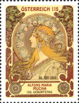 [The 150th Anniversary of the Birth of Alfons Maria Mucha, type CUU]