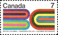 [The 100th Anniversary of the British Columbia's Entry into the Confederation, type OG]