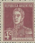 [Definitive Issues - General San Martin, without Period after Value, type CW4]
