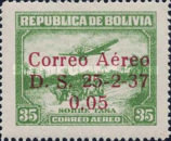 [Airmail - Overprinted "Correo Aéroe D.S. 25-2-37" & Surcharged, type BL4]